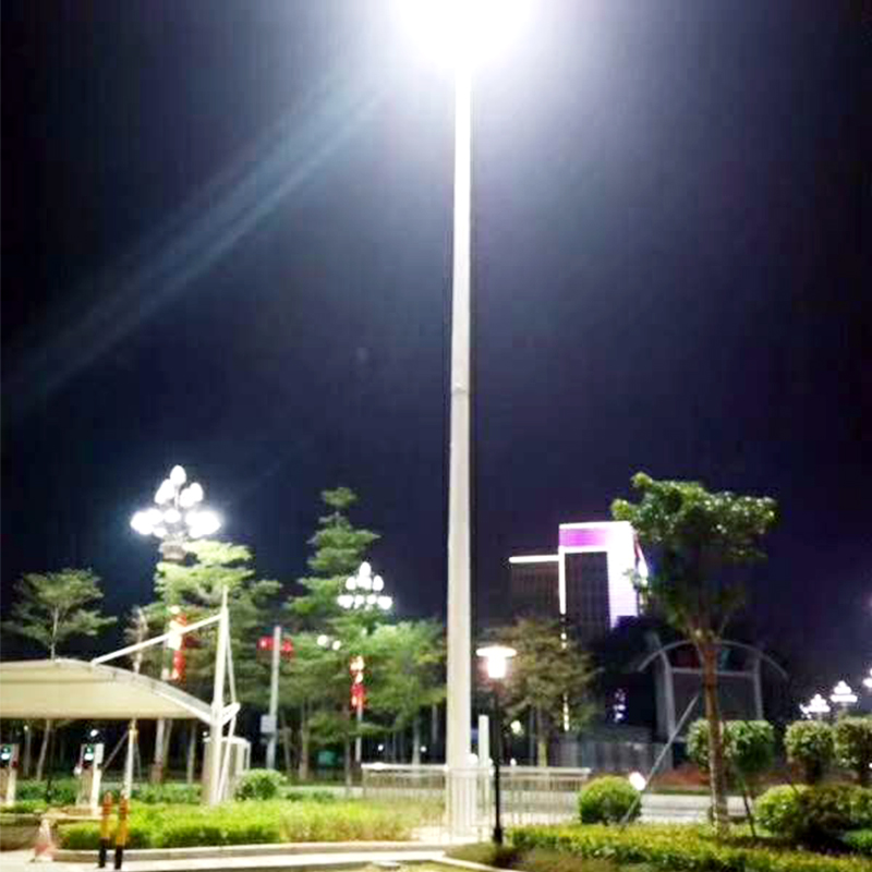 广场25米高杆灯安装